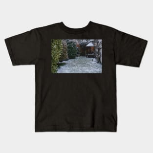 Snow in the Garden Kids T-Shirt